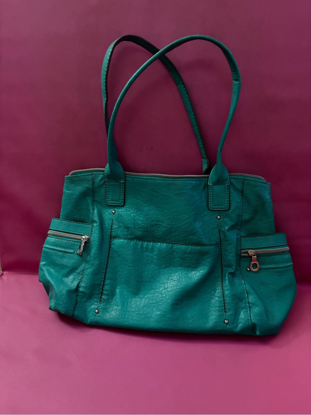 Vintage RELIC Women's Teal Tote Bag - Stylish Everyday Carry